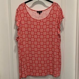 Tint & Shadow 2X Orange & White Top